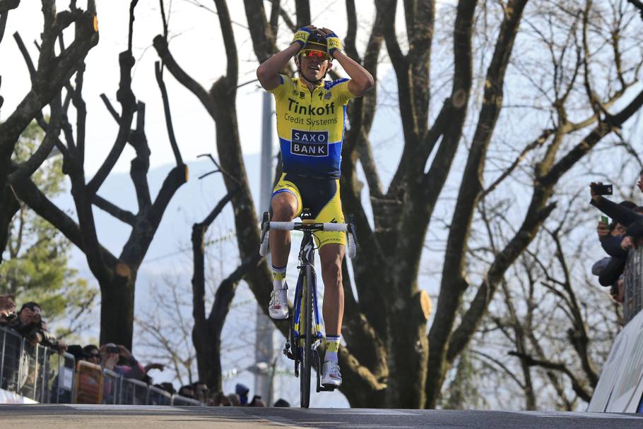 Contador va a bissare il successo del giorno precedente e diventa leader della classifica generale. Bettini